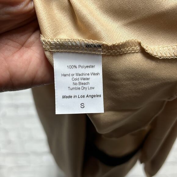 Lucy in The Sky Marguerite Baby Doll Plunge Dress S - Picture 6 of 6